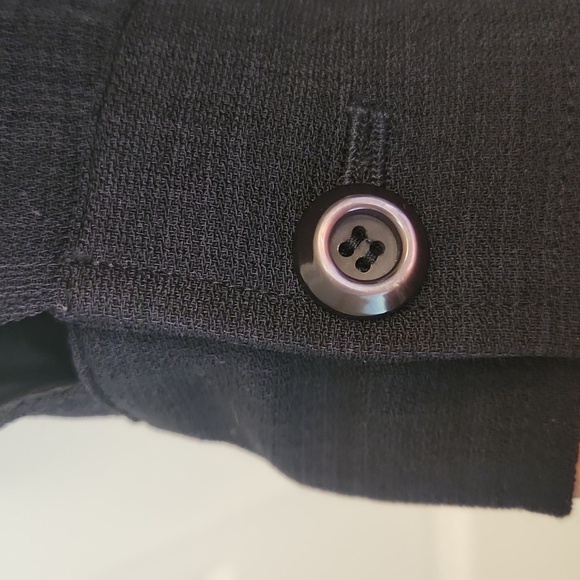 Focus 2000 Women's Vintage Black ButtonFront Mandarin Collar BlazerJacket Size10 - Picture 5 of 16